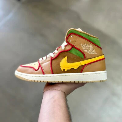 Jordan 1 Mid SE Cheeseburger (IB7403-224) | SneakerClassics