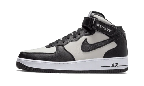 Nike Air Force 1 Mid Stussy Light Bone Black (DJ7840-002) | SneakerClassics