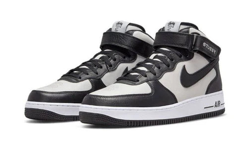 Nike Air Force 1 Mid Stussy Light Bone Black (DJ7840-002) | SneakerClassics
