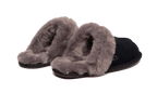 UGG Scuffette II Slipper Black Grey (Women's) (1106872-BCGR) | SneakerClassics