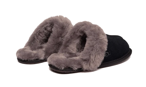 UGG Scuffette II Slipper Black Grey (Women's) (1106872-BCGR) | SneakerClassics