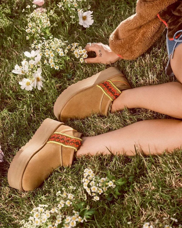 UGG Classic Ultra Mini Braid Boot Chestnut (Women's) (1138491-CHE) | SneakerClassics